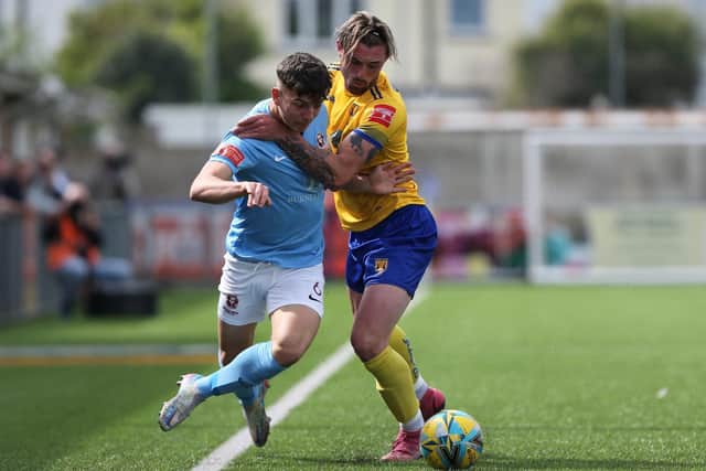 Lancing and Hastings do battle / Picture: Stephen Goodger