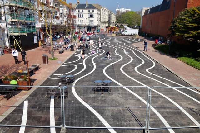 A council spokesman said the design is similar to that used in Europe, 'in such places like Copenhagen'. Photo: Eddie Mitchell