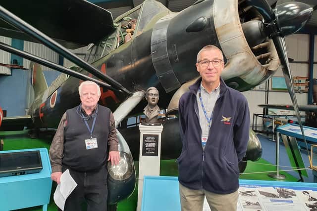 Ed Smith (right) is a volunteer at the museum and former RAF squadron leader.