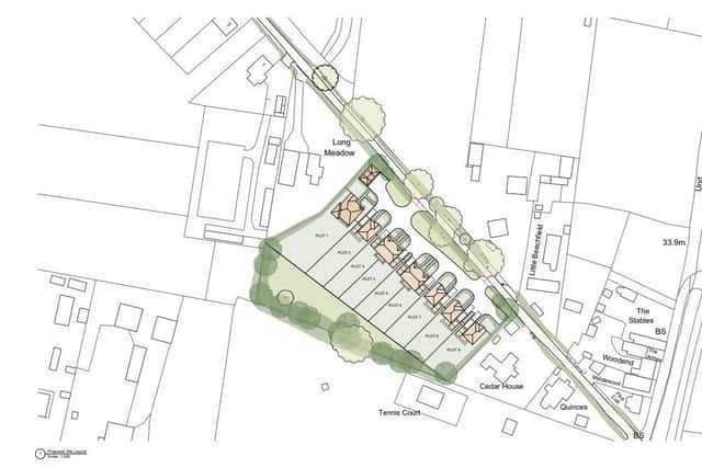 An application has been submitted for nine homes on land south of Dukes Road, Fontwell