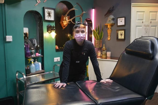 Behind the door of an unassuming tattoo and piercing shop in Chichester, staff report strange goings-on including a mysterious dripping and a plant pot flying across the room.