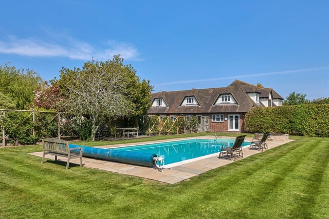 This five-bedroom period house is in a secluded location and includes a swimming pool, tennis court and boule square - on the market for £2,750,000 with Strutt & Parker on Zoopla.