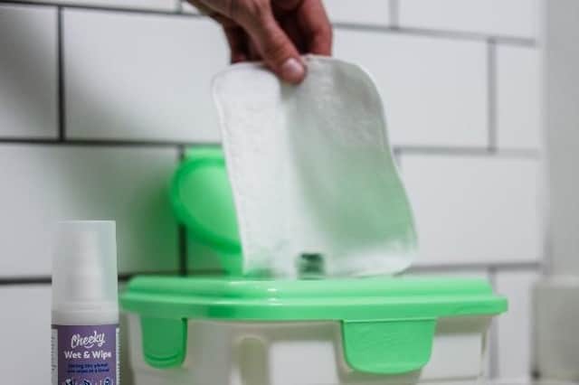 Swapping disposable baby wipes for reusable wipes