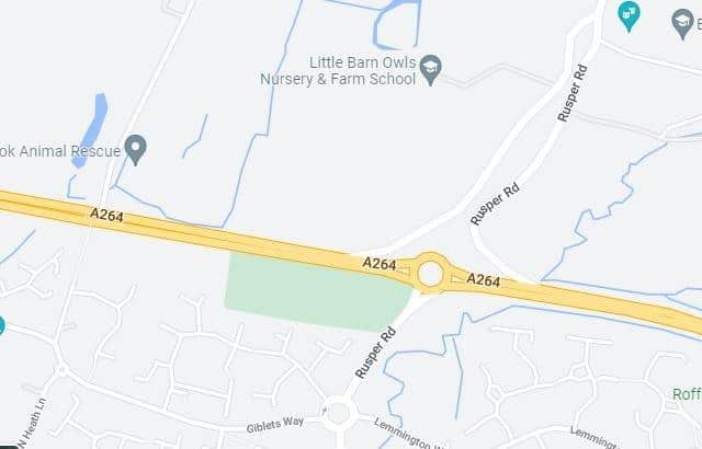 The A264 in Horsham faces many more months of roadworks