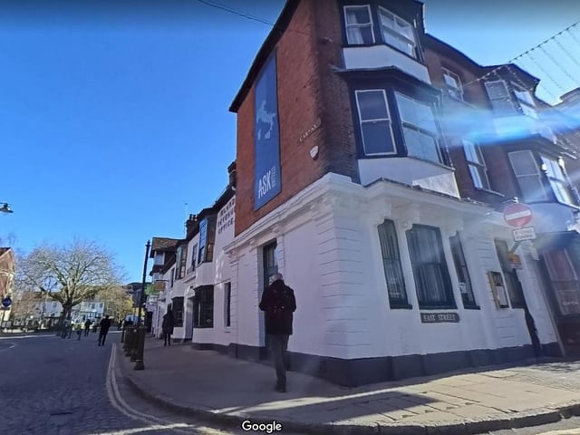 Ask Italian, Horsham.East Street, Unit 2, Horsham, RH12 1EE.4 stars on Trip Advisor. One reviewer said: "The pizzas here are absolutely amazing". Photo from Google Maps and details from Trip Advisor.