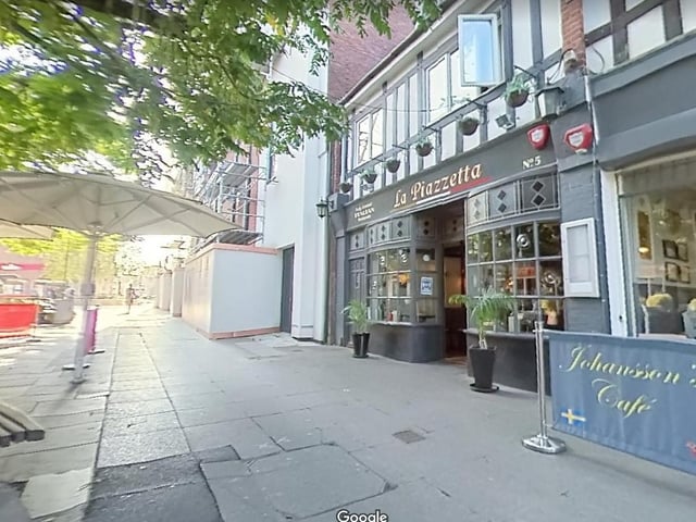 LaPiazzetta.5 Bishopric, Horsham, RH12 1QA.4.5 stars on Trip Advisor. One reviewer said: "Best pizza I've ever consumed".Photo from Google maps and details from Trip Advisor.