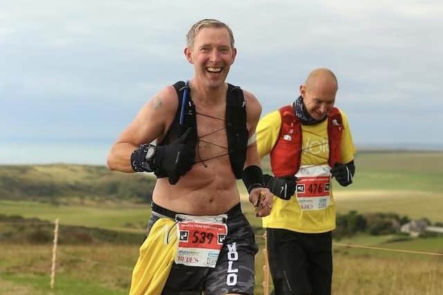 Marco Jarvic (pictured left) on a training run. Pic by Anthony Bliss SUS-220422-122516001