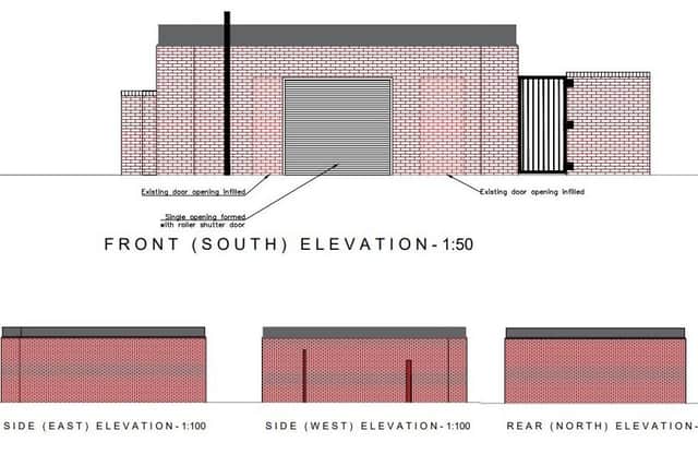 Proposed changes to the outside of the Bedford Street toilets in Bognor Regis