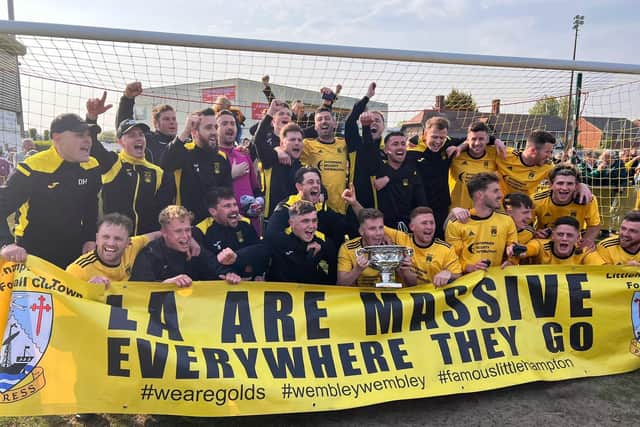 Littlehampton Town - the champions of the SCFL - celebrate / Picture: LTFC Twitter