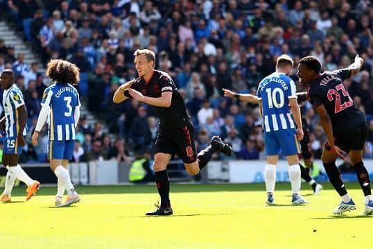 Southampton's James Ward-Prowse scored twice against Brighton as they drew 2-2 in the Premier League at the Amex Stadium