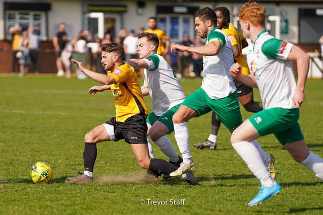 Bognor ended 2021-22 with a narrow loss at Enfield / Picture: Trevor Staff