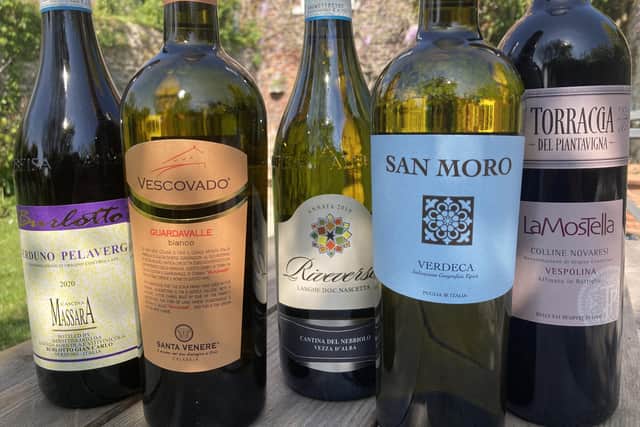 Italian wines from unusual grape varieties