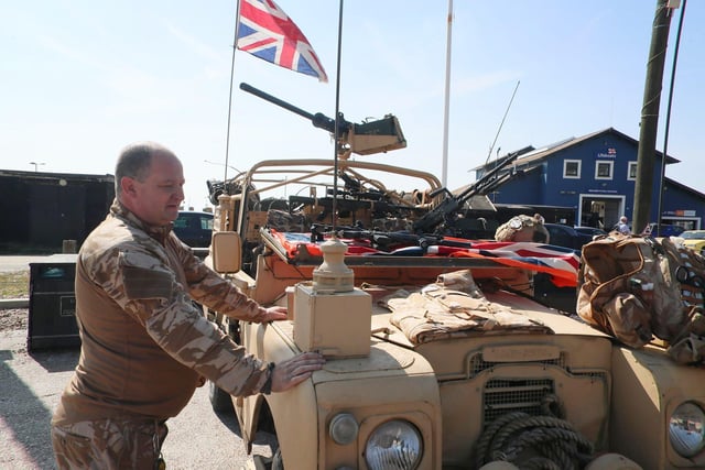 Military Vehicle Run in Hastings Old Town. Photo by Roberts Photographic. SUS-220425-070216001