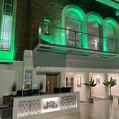 Horsham's Capitol Theatre was lit up in green to mark World Earth Day