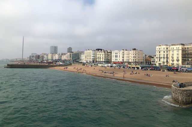 Lots of views of Brighton seafront are being used in the second series of Grace on ITV