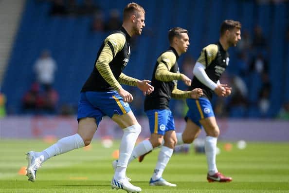 Brighton defender Adam Webster returned to the starting XI against Southampton after calf and groin injuries