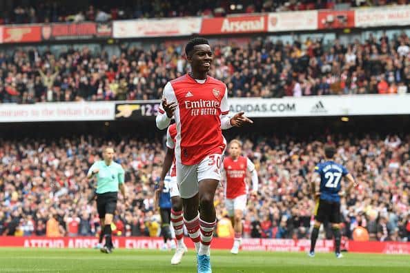 Arsenal striker Eddie Nketiah is out of contract at the Emirates Stadium this summer