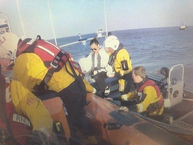 Several people were rescued from the stricken boats. Picture from Great Yarmouth and Gorleston RNLI SUS-220425-152955001