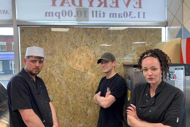 Staff at Royals Fish and Chips