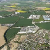 Aerial view of Ford Airfield development site