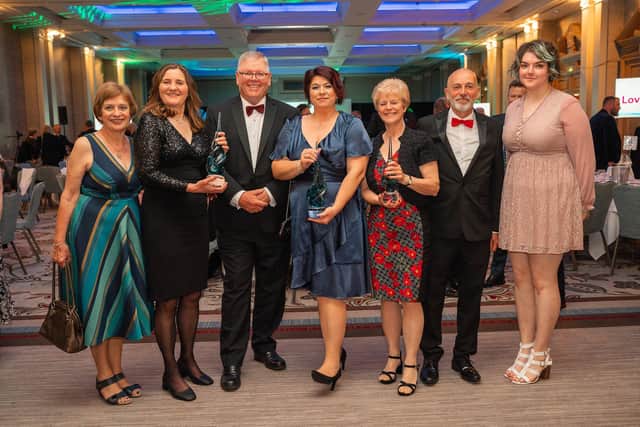 The Stubcroft Team with their three awards.
Photo: Nick Williams SUS-220427-111354001
