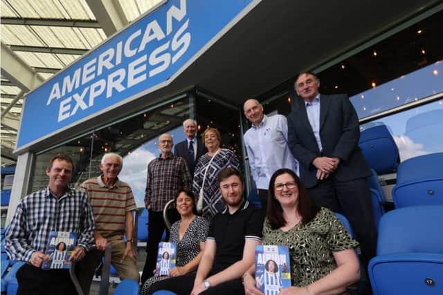 The competition winners pictured before the match between Brighton and Hove Albion and Southampton on Sunday, April 24