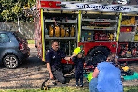 West Sussex Fire and Rescue Service at Haywards Heath's Spring Festival. Picture: Haywards Heath Town Council.
