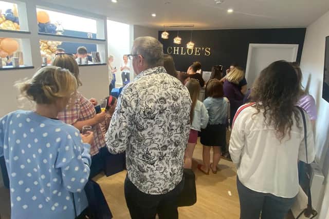 Many people turned up to the opening day of Chloe's Beauty and Skin Clinic