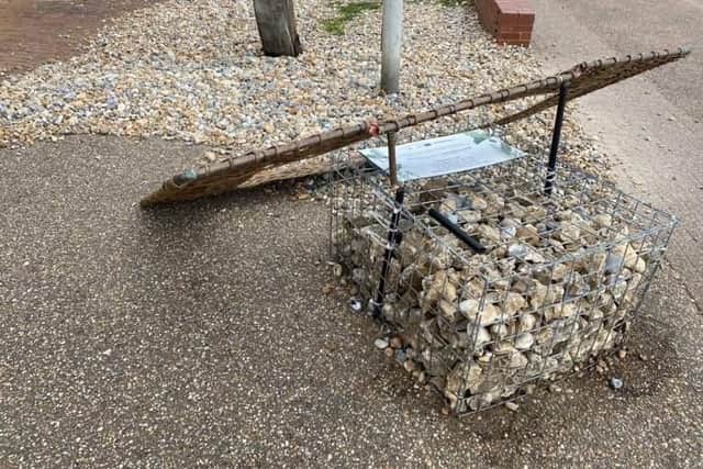 The willow frame which was vandalised. Picture from Bob Diplock SUS-220427-140402001