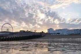 Clare Roy took this evening shot on Eastbourne beach at low tide. SUS-220427-120055001