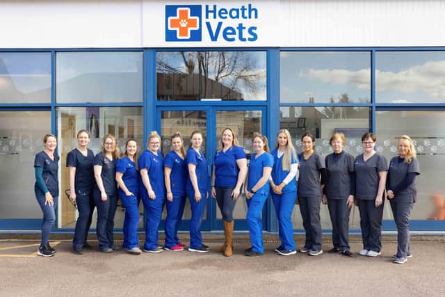 The team at Heath Vets, Burgess Hill, winners of ‘Best Vets in West Sussex’