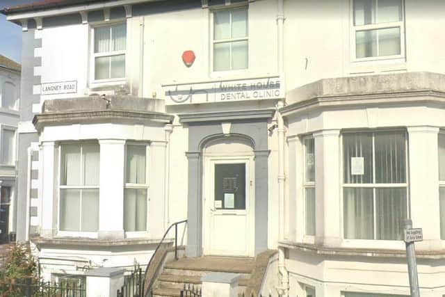 White House Dental Clinic used to be based in Langney Road. Photo from Google Maps. SUS-220428-114645001