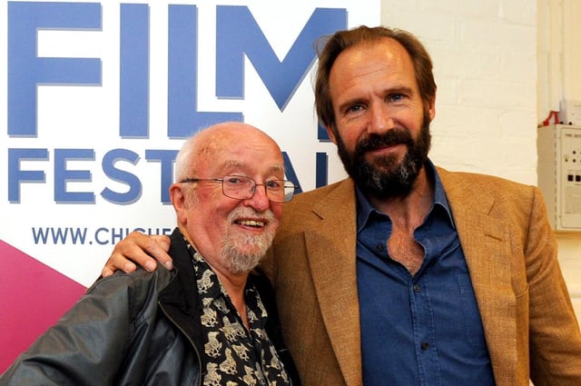 Ralph Fiennes was one of the guests one year - pictured with Roger