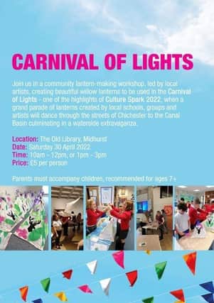 Preparations for Midhurst’s Carnival of Lights will begin with a community lantern-making workshop. SUS-220428-135217001