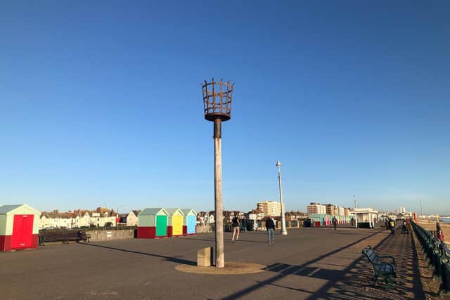 The beacon, on the Western Esplanade near the beach huts in Hove, will be lit on June 2