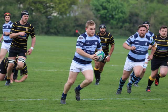 Alex Margarson with the ball for Chichester in their loss to London Cornish / Picture: Alison Tanner
