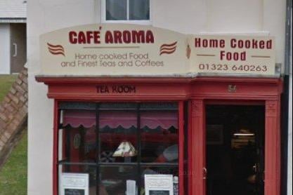 Rated 5: Cafe Aroma at 54 Ocklynge Road, Eastbourne, East Sussex; rated on February 3 (photo from Google Maps) SUS-220429-122403001