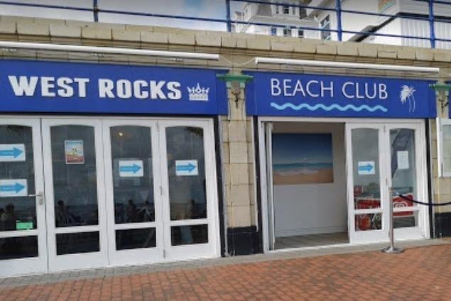 Rated 5: West Rocks Beach Club at 9 Lower Parade, Eastbourne, East Sussex; rated on March 23  (photo from Google Maps) SUS-220429-122513001