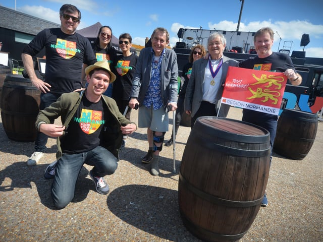 The Normandy Food Tour 2022 visits Hastings Old Town 29/4/22. SUS-220429-131327001