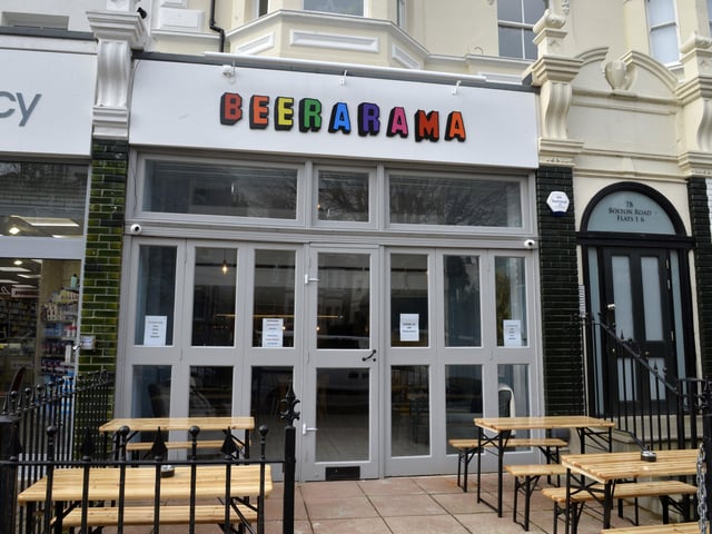 Rated 5: Beerarama at 7b Bolton Road, Eastbourne, East Sussex; rated on February 15  (photo by Jon Rigby)