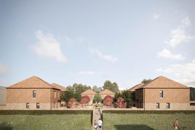 The proposal by Wealden District Council for Streatfeild House in South Road, Uckfield, includes demolishing the existing building and replacing it with 20 new affordable homes.