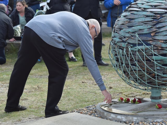The Newhaven Fishermen's Memorial was erected following a campaign partly coordinated by the family of Robert Morley, who drowned when his vessel, the Joanna C
