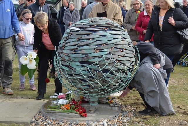 The memorial is also a tribute to other fishermen who have died off the coast of Newhaven
