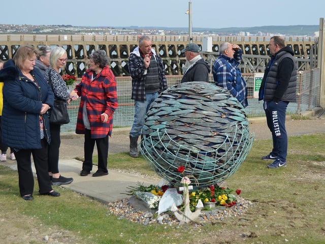The MP for Lewes joined the family and friends of Robert and Adam on Sunday, November 21 to remember the men who lost their life this time last year