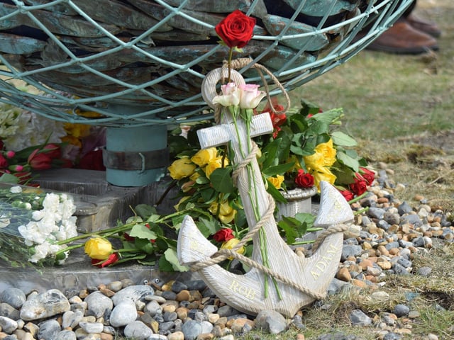 The other four men who are commemorated with the sculpture are Darren Brown, from Newhaven who fell overboard on Our Sarah Jane in 2016, and Joe Bowen, Andrew Penfold and John Ship who died when the Sylvia Marita sank in 1979.