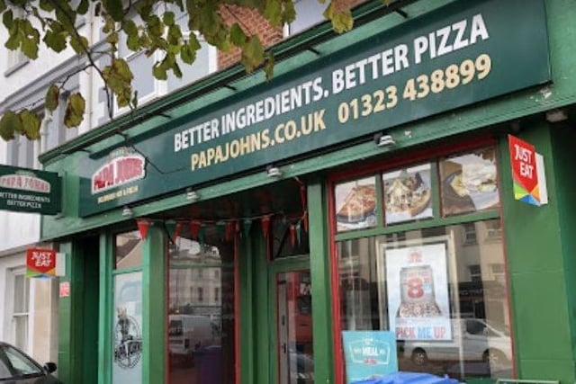 Rated 5: Papa Johns Pizza at 77 Seaside, Eastbourne, East Sussex; rated on February 24 (photo by Google Maps) SUS-220429-110729001