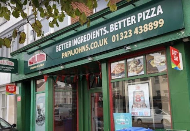 Rated 5: Papa Johns Pizza at 77 Seaside, Eastbourne, East Sussex; rated on February 24 (photo by Google Maps) SUS-220429-110729001