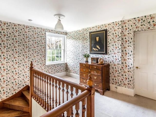On the first floor are four bedrooms, four bathrooms, a large reception room, a kitchen/living room and an office. Picture: Hamptons - Haywards Heath Sales.