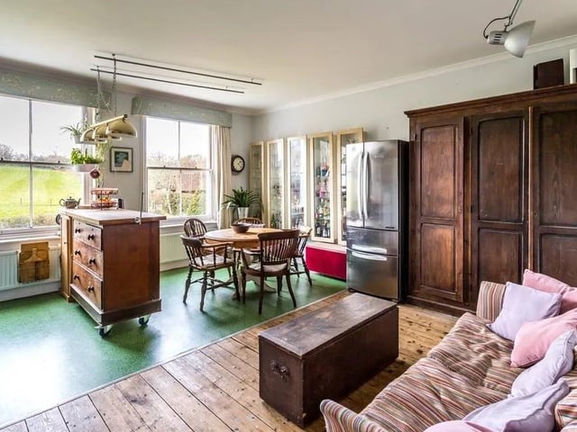 The large reception rooms once served as classrooms. Picture: Hamptons - Haywards Heath Sales.