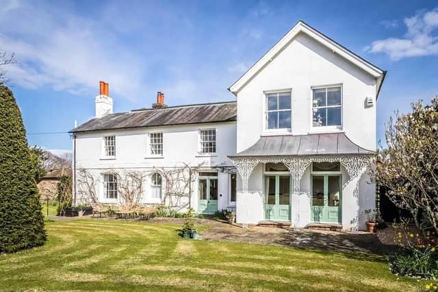 North End House was a private home occupied by Mr James Dumbrell, who ran the associated Home Farm. Picture: Hamptons - Haywards Heath Sales.